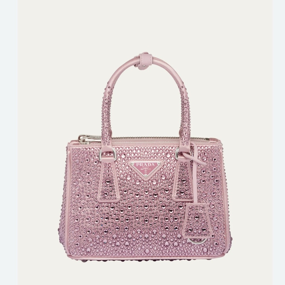 Prada Pink Embellished Satchel